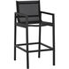 Merano 45 inch Black Outdoor Barstool